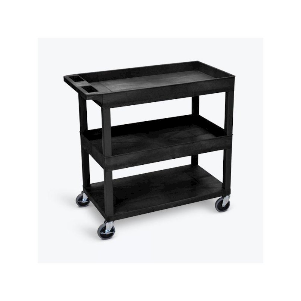 Black 18X32 Tub/Tub/Flat Cart. Picture 1
