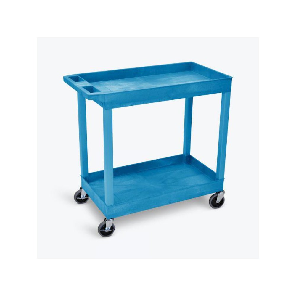 Blue 18X32 2 Tub Cart. Picture 1