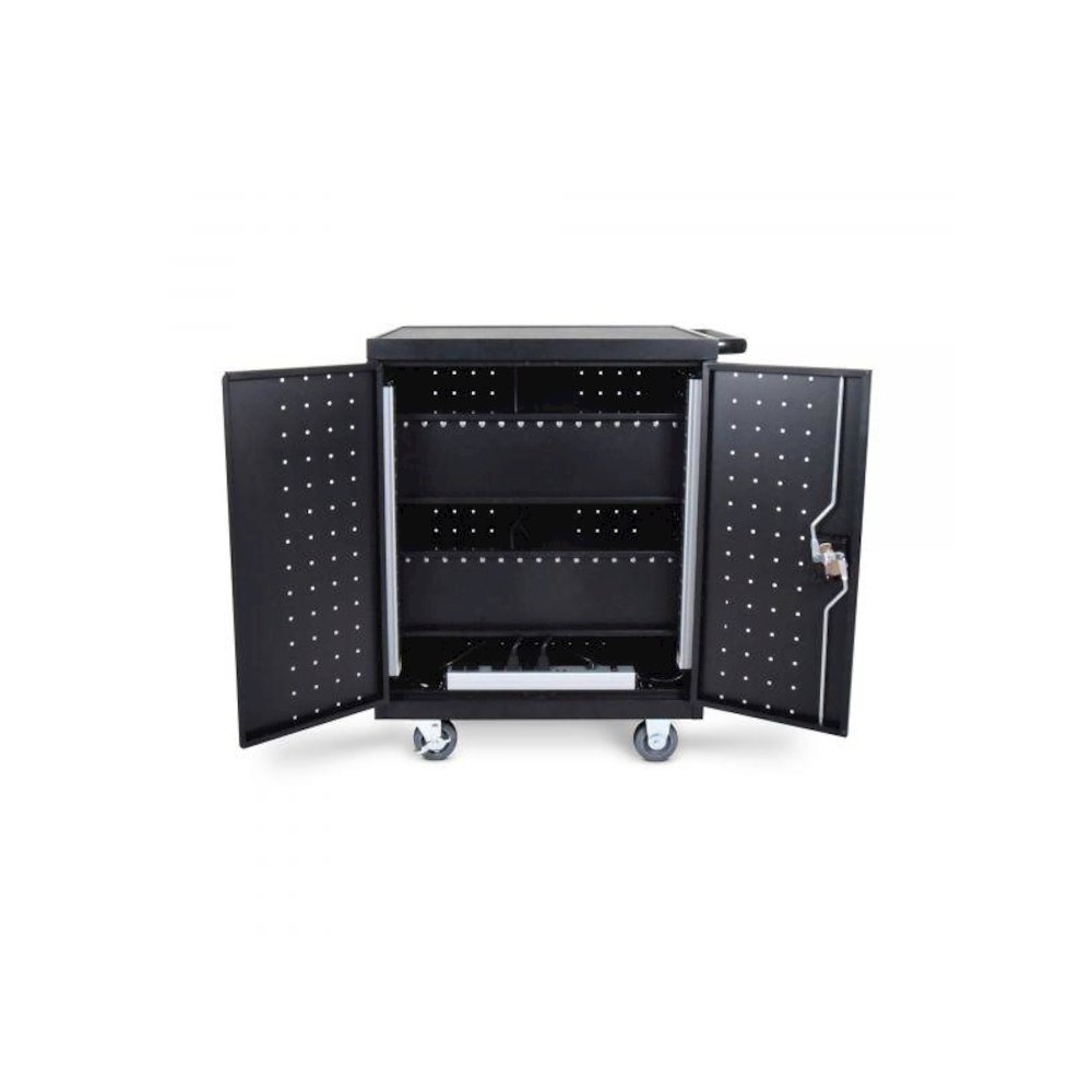 32-Laptop / Chromebook Charging Cart with Timer. Picture 2