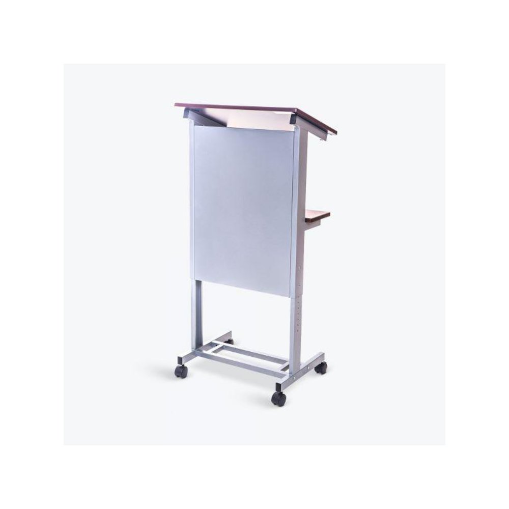 LX-ADJ-DW Adjustable Height Lectern Podium Mobile Presentation Station.. Picture 1