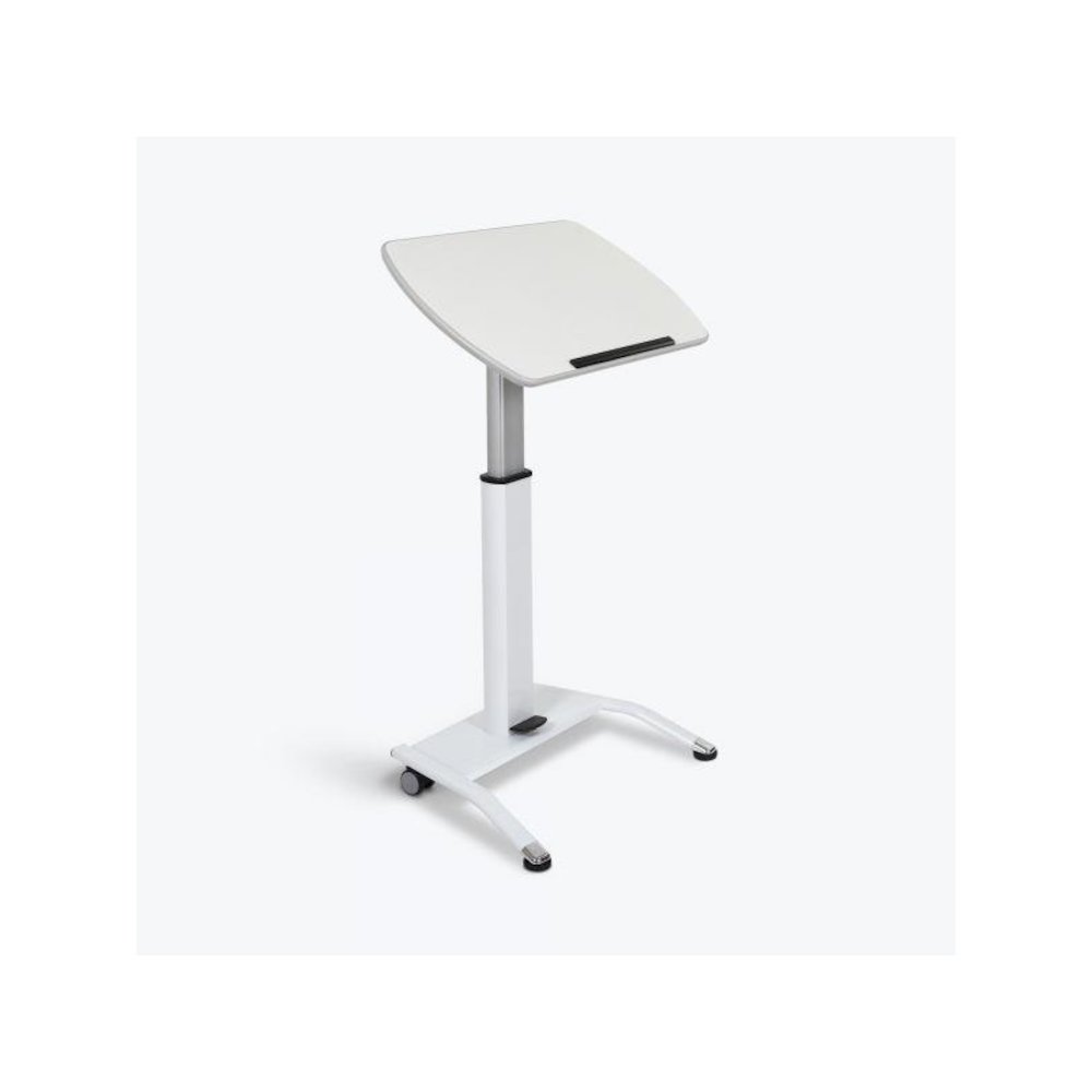 LX-PNADJ-WH - Pnematic Height Adjustable Lectern. Picture 1