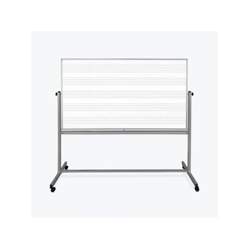 72"W x 48"H Mobile Double Sided Music Whiteboard. Picture 1