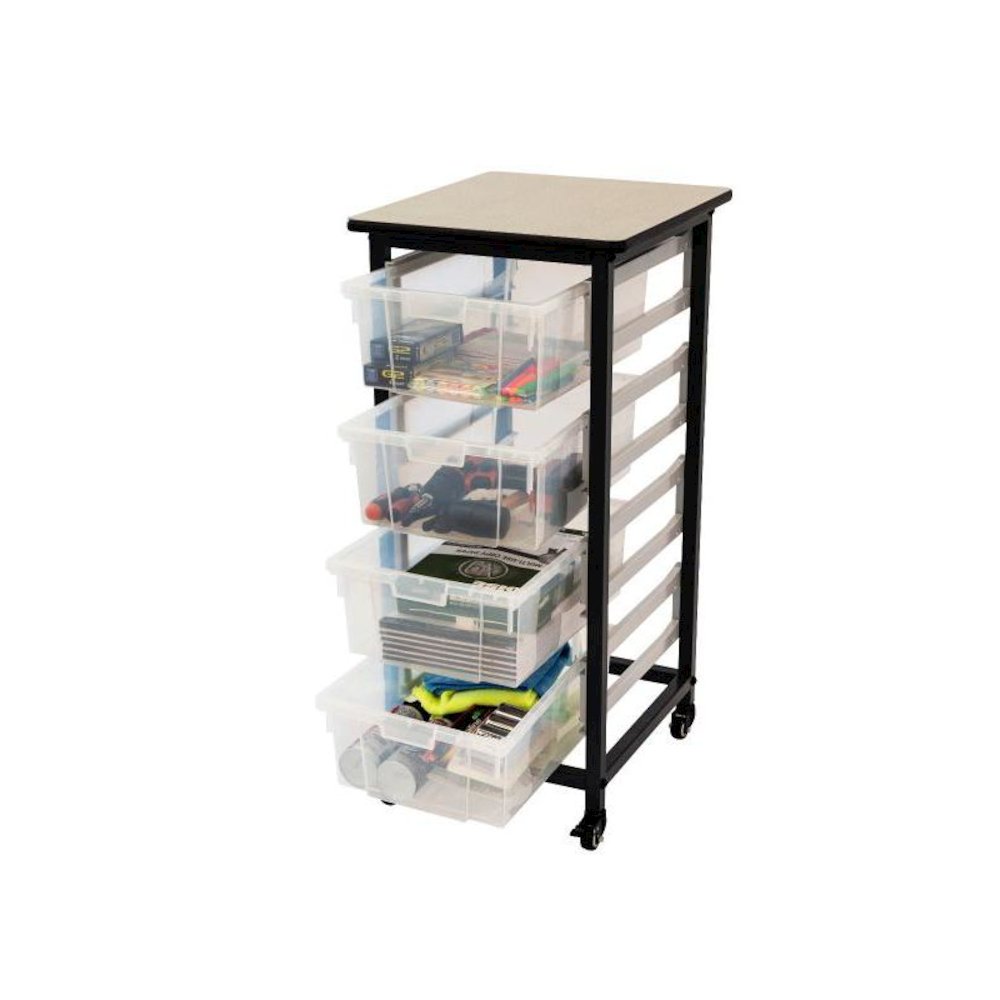 Mbs Single Rack W/ 4 Lg Bins. Picture 2