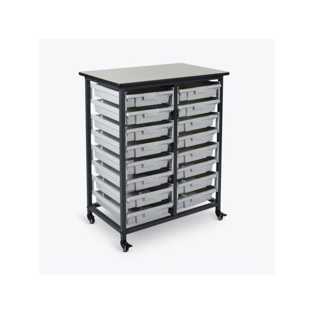 MBS-DR-16S Mobile Bin System - Double Row. Picture 1