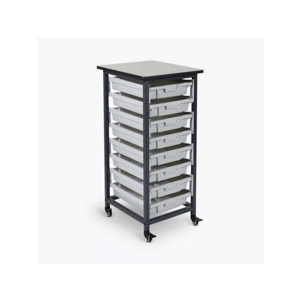 MBS-SR-8S Mobile Bin System - Single Row. Picture 1