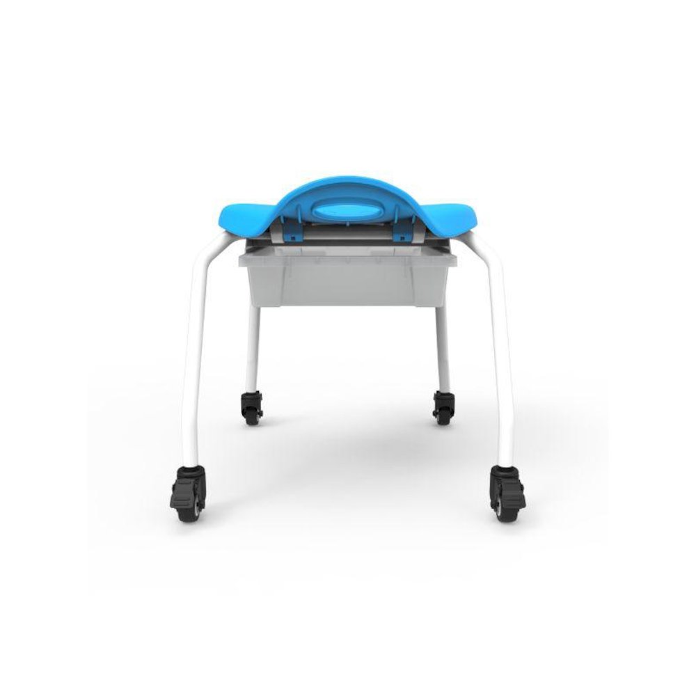 Stackable Classroom Stool with Wheels and Storage. Picture 4