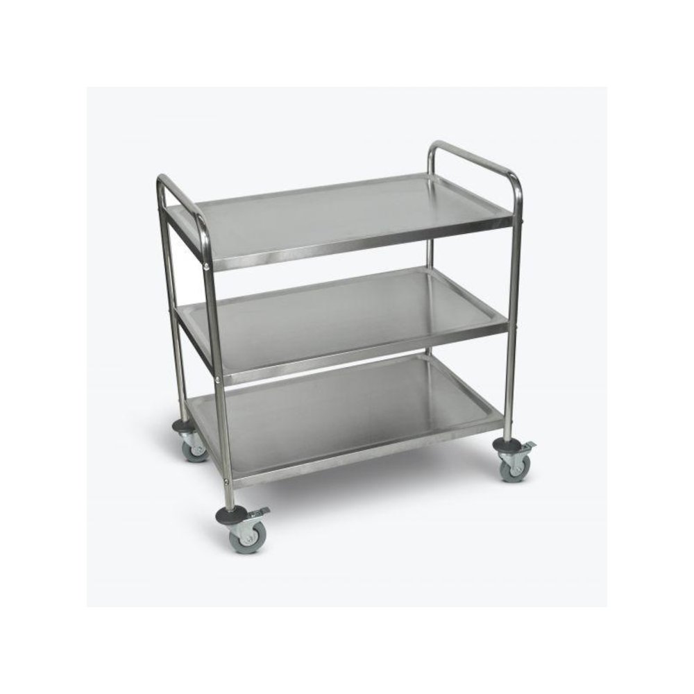 Stainless Steel 3 Shelf Cart. Picture 1