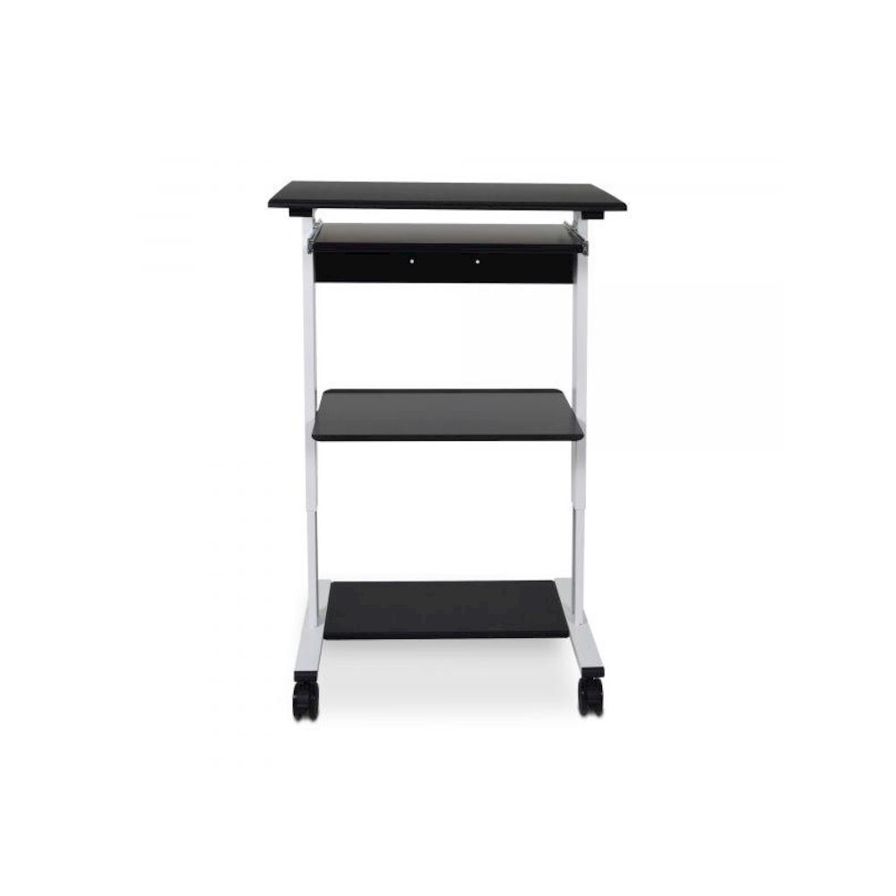 STAND-WS30 Mobile 3 Shelf Adjustable Stand Up Workstation. Picture 6