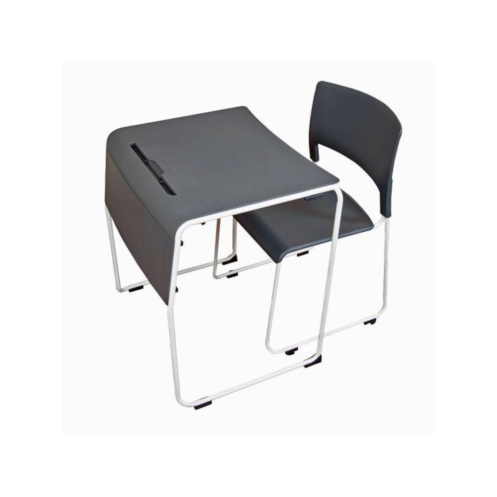 LIGHTWEIGHT STACKABLE STUDENT DESK AND CHAIR. Picture 1