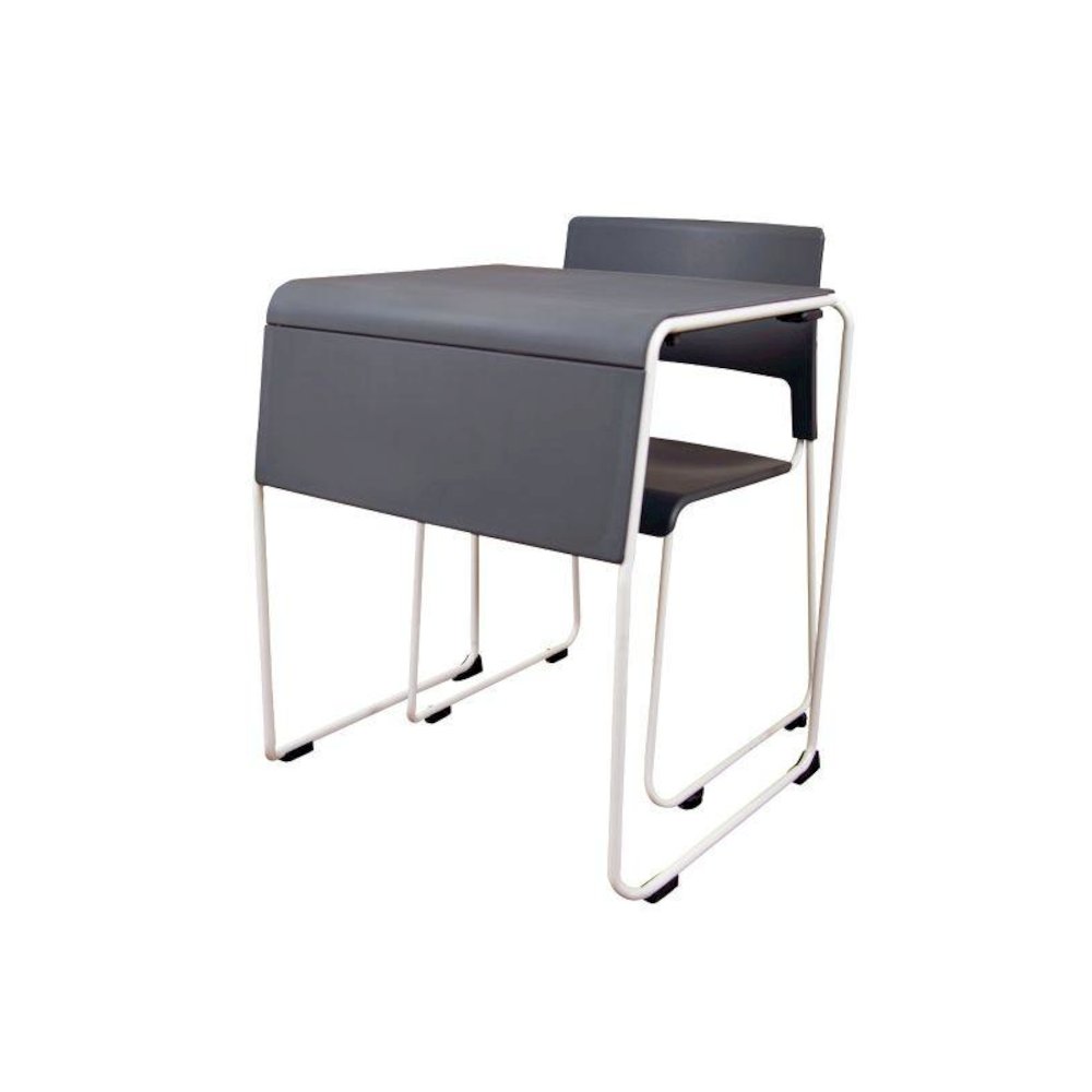 LIGHTWEIGHT STACKABLE STUDENT DESK AND CHAIR. Picture 4