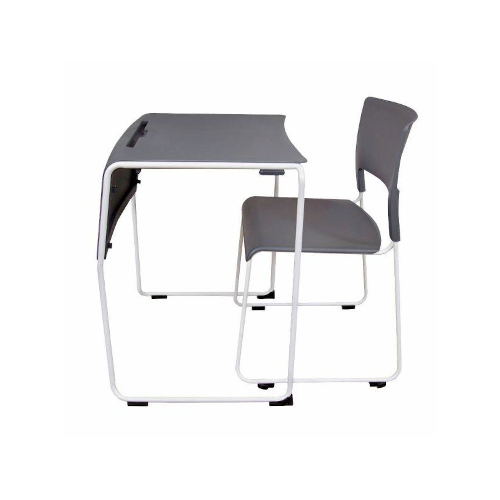 LIGHTWEIGHT STACKABLE STUDENT DESK AND CHAIR. Picture 6
