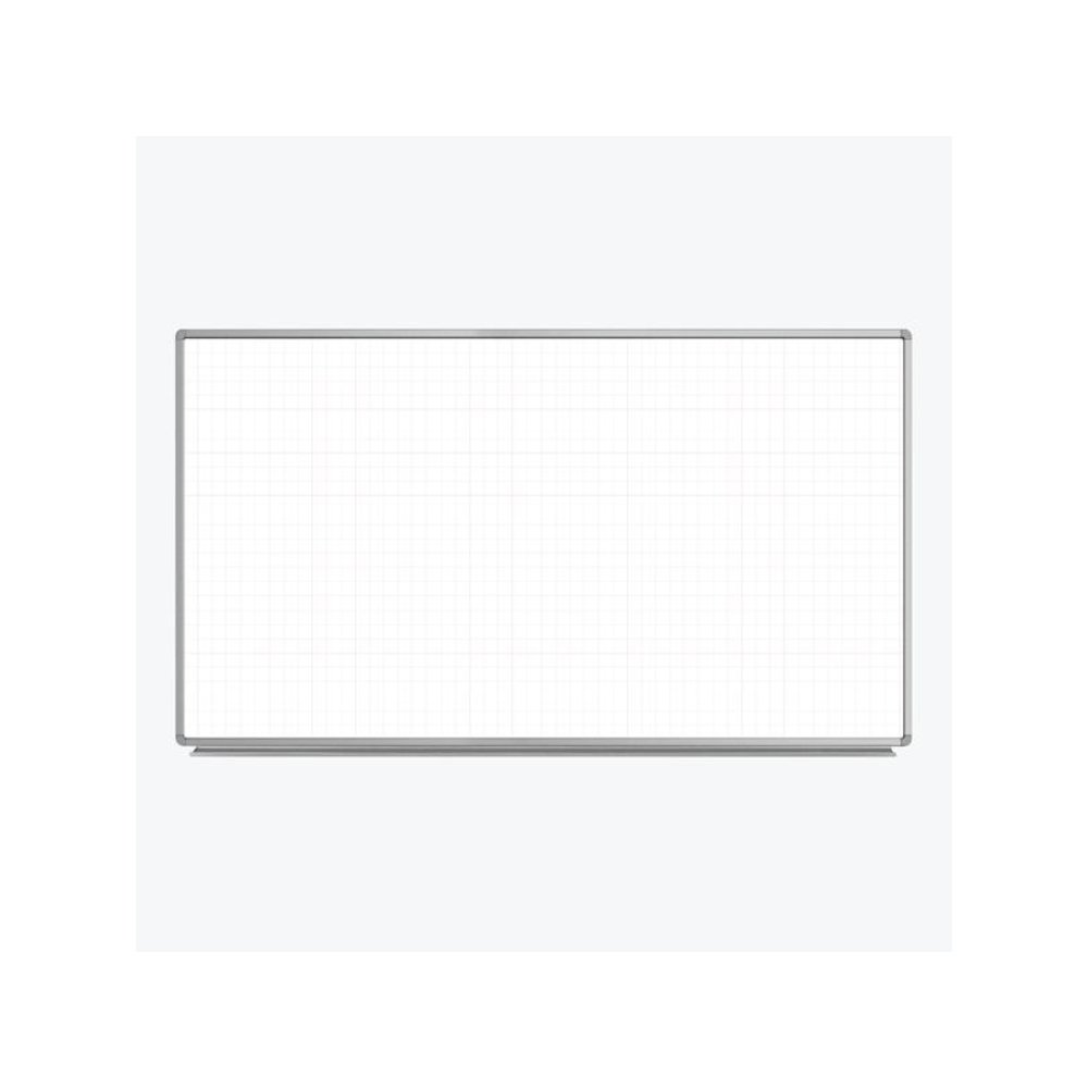 72” x 40” Wall-Mounted Magnetic Ghost Grid Whiteboard. Picture 1