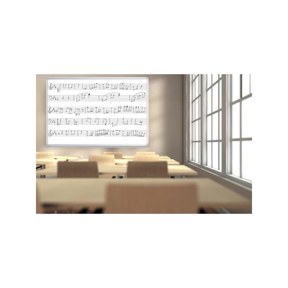 72 x 48 Wall-Mount Music Whiteboard. Picture 2