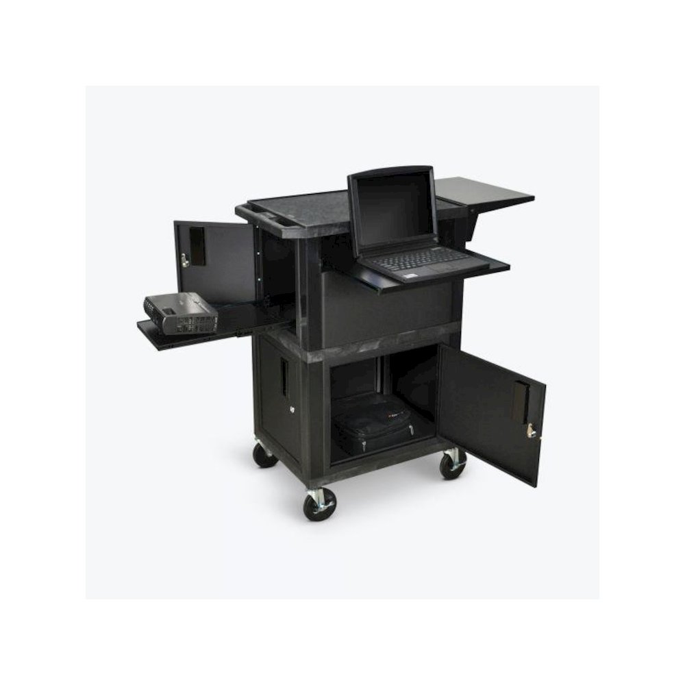 41"H Ultimate Presentation Station with Cabinets. Picture 1