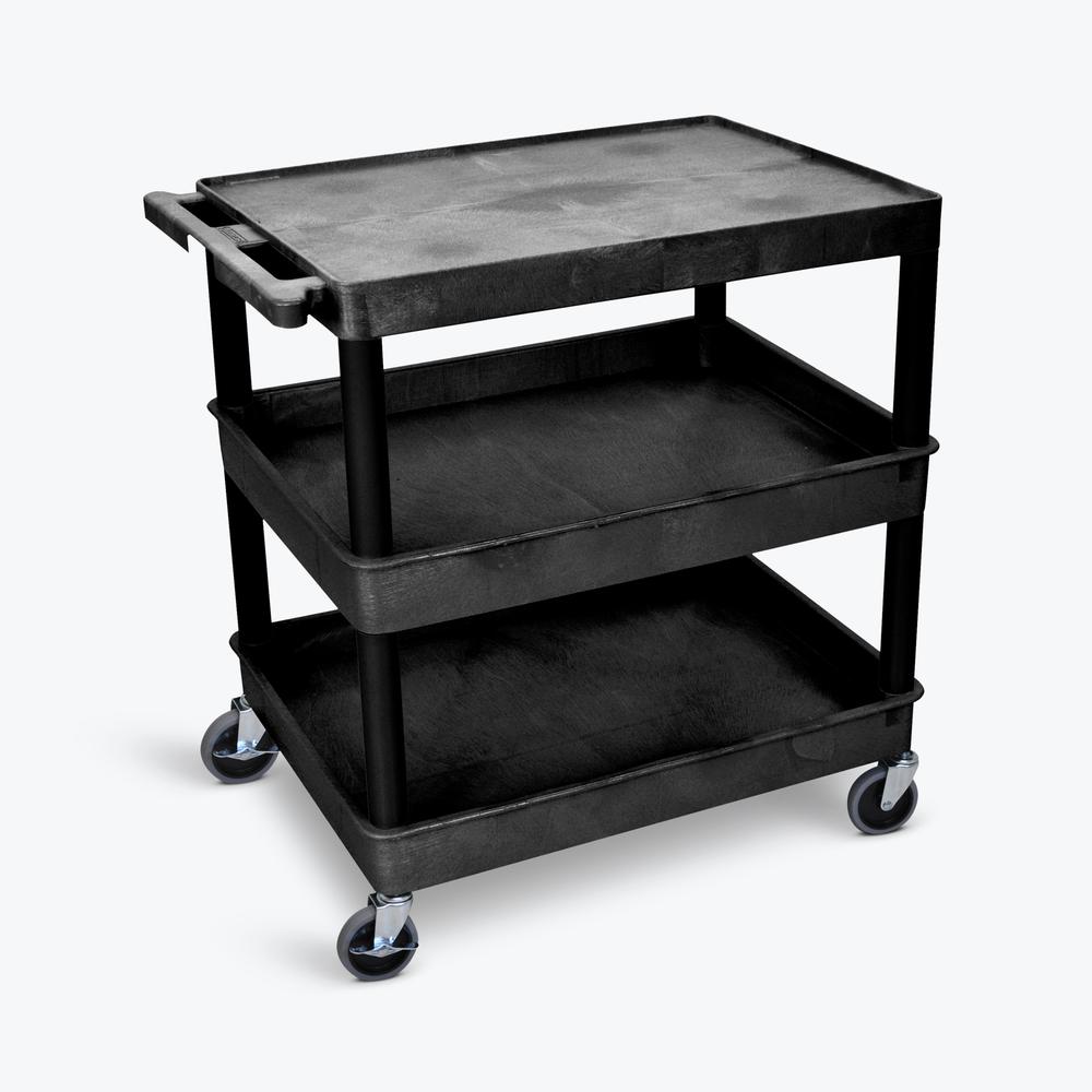 Luxor3 Shelf Tub Cart. Picture 1