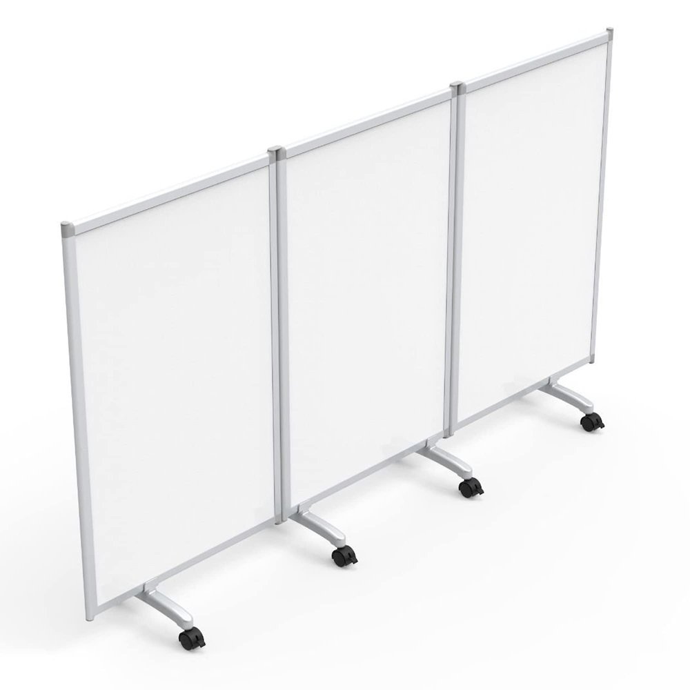 Mobile Dry-Erase Folding Divider and Partition, 3-Panel. Picture 4