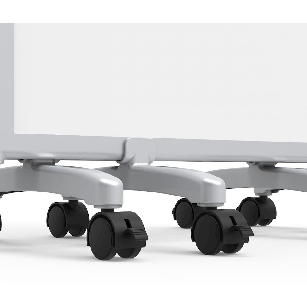 Mobile Dry-Erase Folding Divider and Partition, 3-Panel. Picture 9