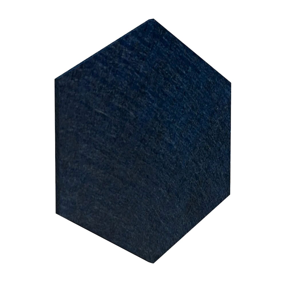 PET Hexagon Midnight Blue Color Pack 6pc,2 Thickness, GP-57. Picture 1