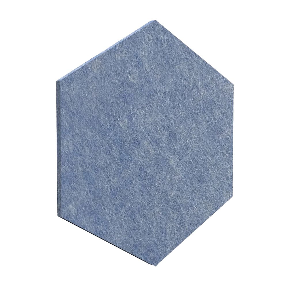 PET Hexagon Light Blue Color Pack 6pc,2 Thickness. GP-05. Picture 1