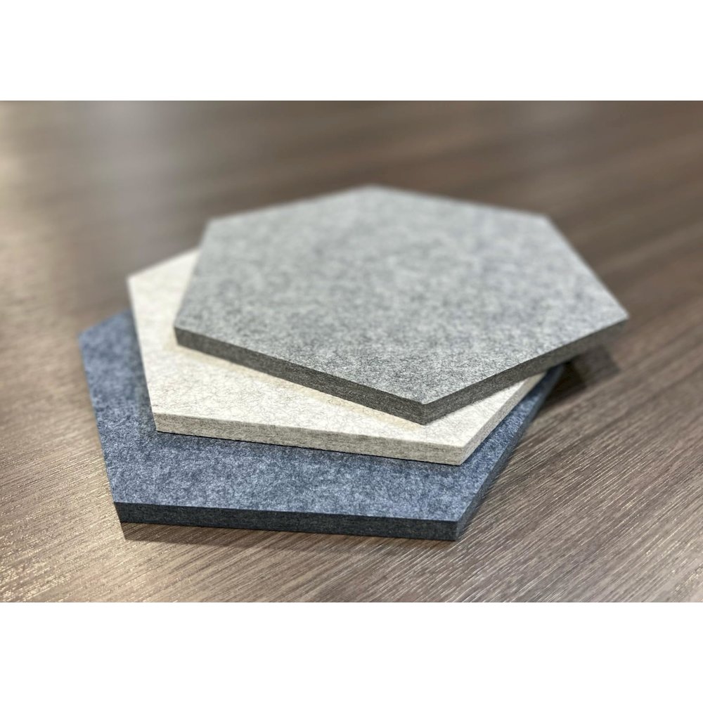PET Hexagon Ocean Foam Pack 12pc-2 Thickness. 2 Gray 1 Blue. Picture 4