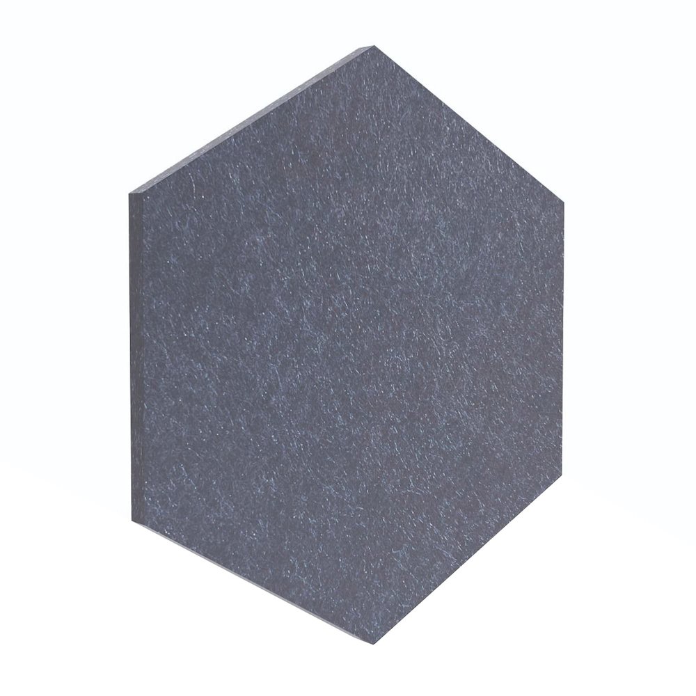 PET Hexagon Storm Blue Color Pack 6pc,2 Thickness, GP-92. Picture 1