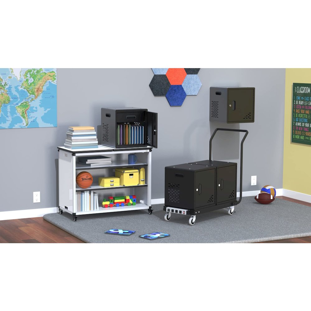 2 Modular Charging Cabinets w/Single Platform. Picture 2