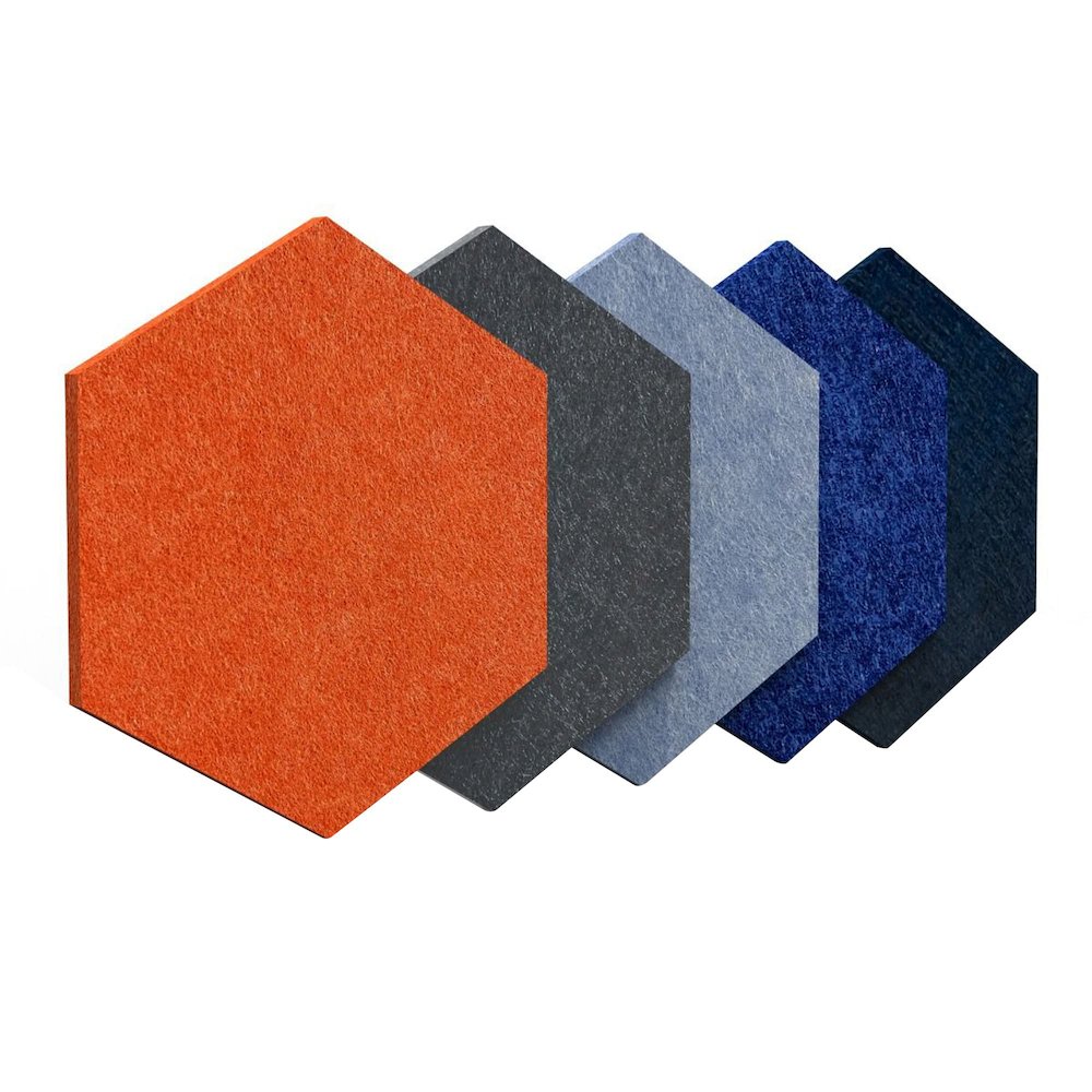 PET Hexagon Orange Color Pack 6pc,2 Thickness,GP-06. Picture 8