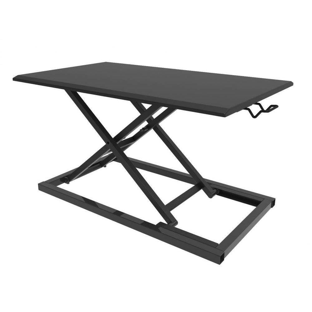 Pneumatic Standing DeskConverter - Black. Picture 2