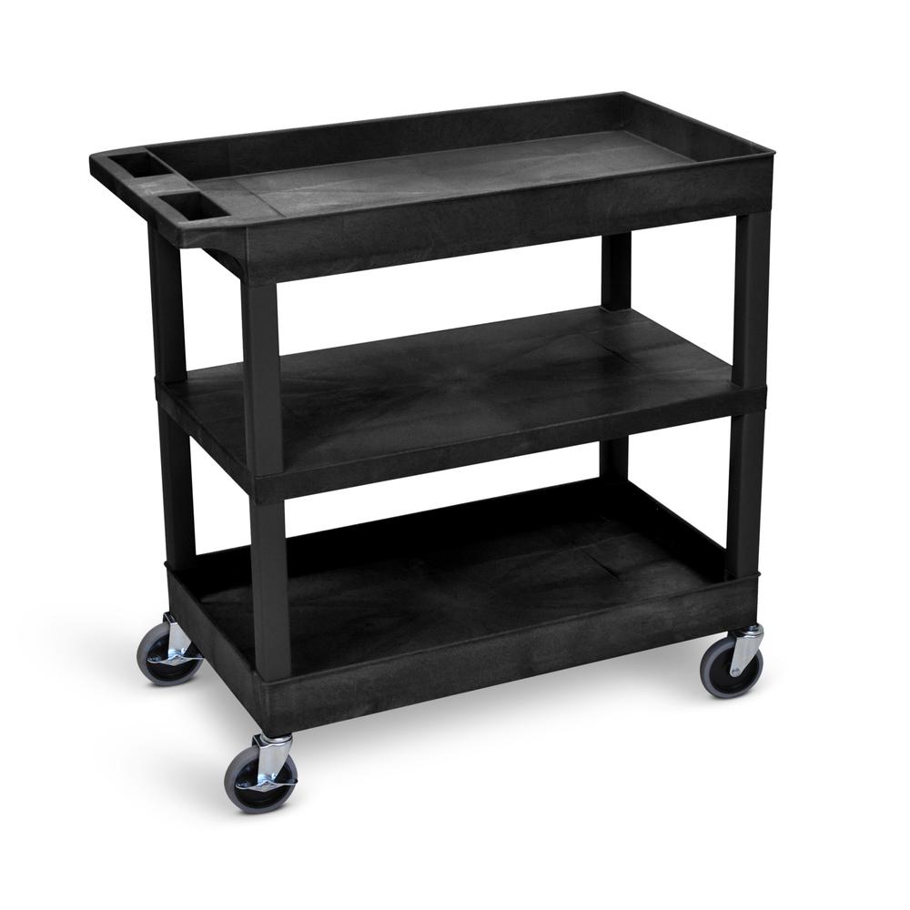 Black 18X32 Tub/Flat/Tub Cart. Picture 2