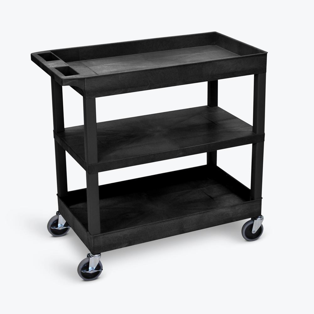 Black 18X32 Tub/Flat/Tub Cart. Picture 1