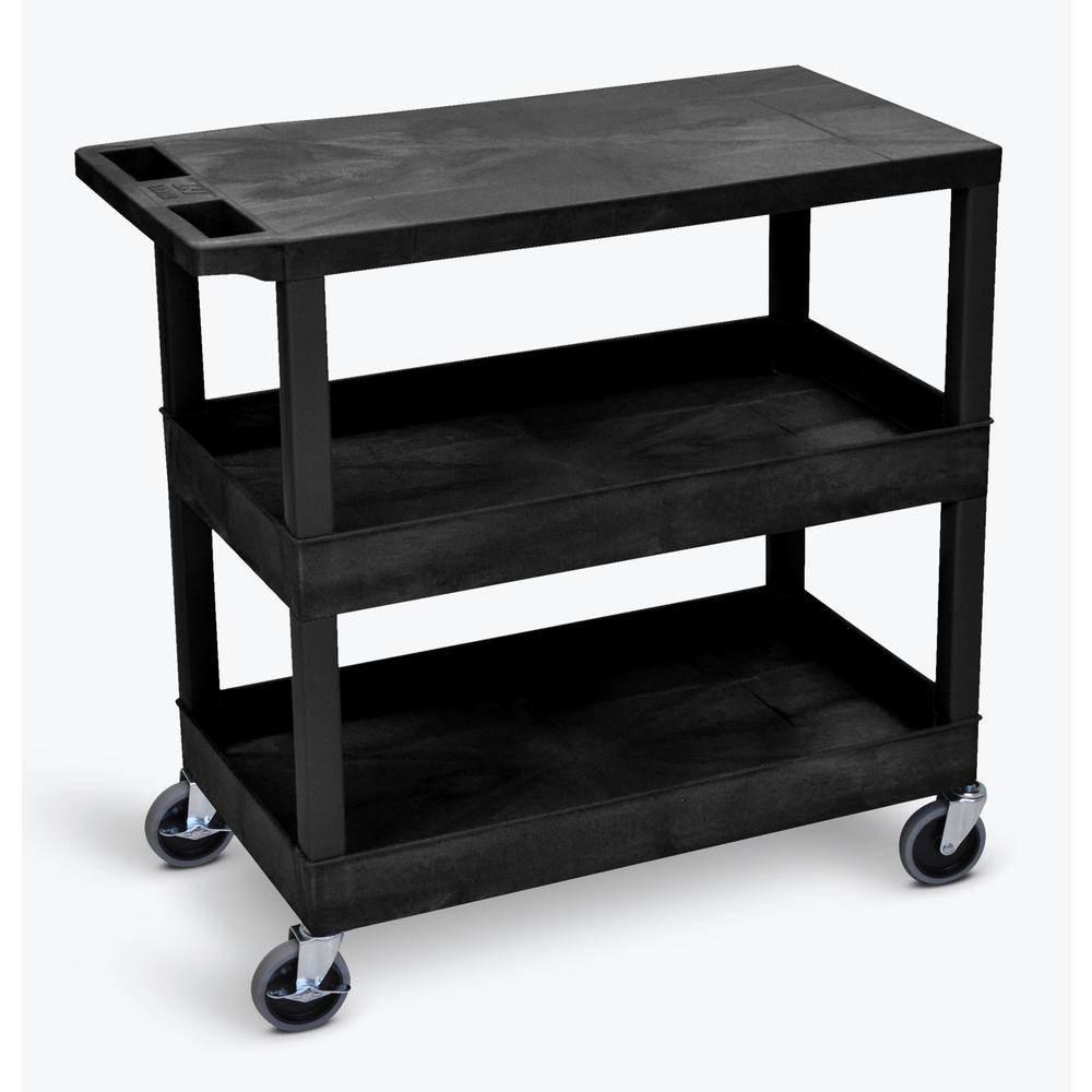 Black 18X32 Flat/Tub/Tub Cart. Picture 1