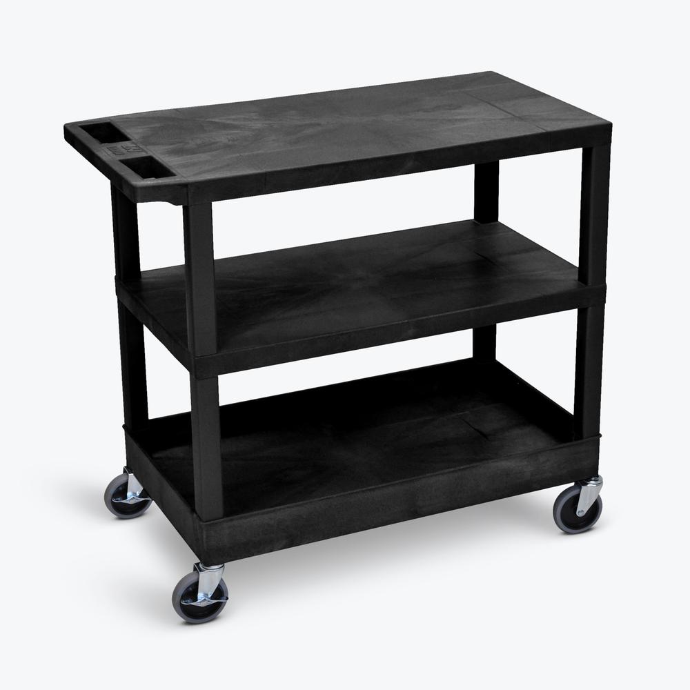 Black 18X32 Flat/Flat/Tub Cart. Picture 1