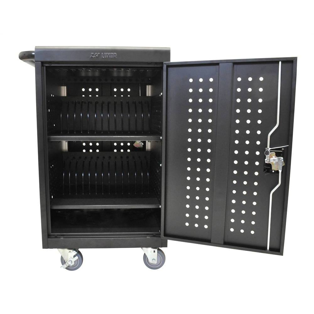 Black 30 Computer Tablet Charging Cart. Picture 7