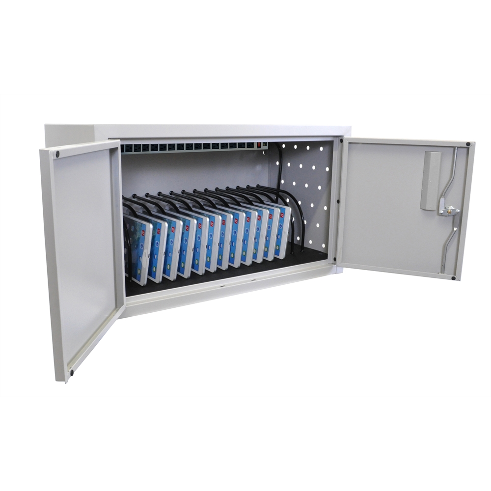 Wall/ Desk Charging Box 16 Tablets/Chromebooks includes a 16 outlet horizontal power strip.. Picture 7