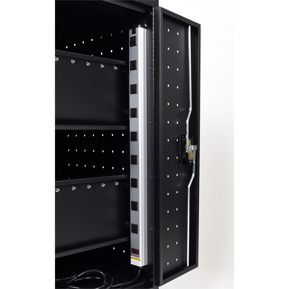 Black 18 Laptop Computer Charging Cart. Picture 4