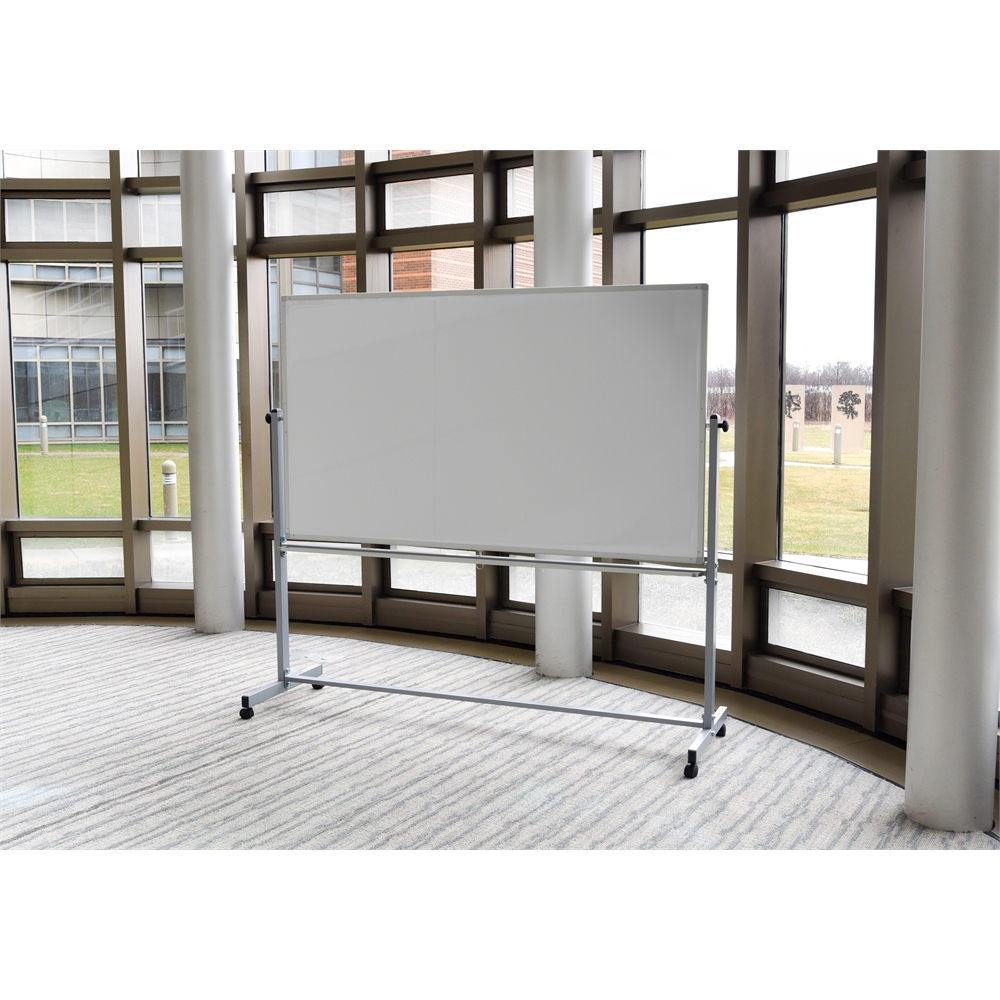 Reversible Magnetic Mobile 72x40 Whiteboard/ Whiteboard. Picture 3