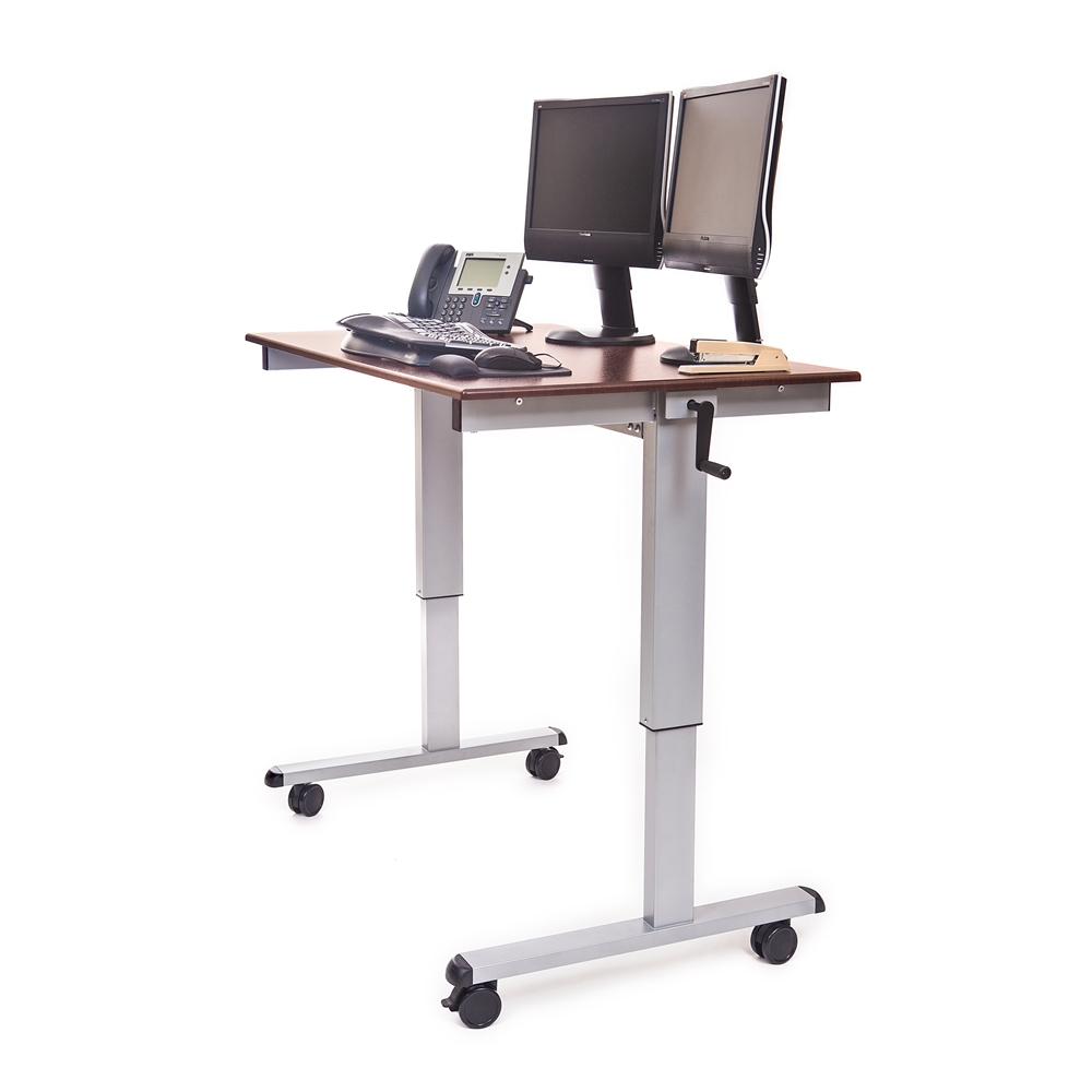Standup-CF48-DW 48" Crank Adjustable Stand Up Desk. Picture 3