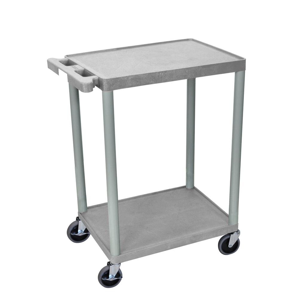 2 Shelf Gray Cart. Picture 1