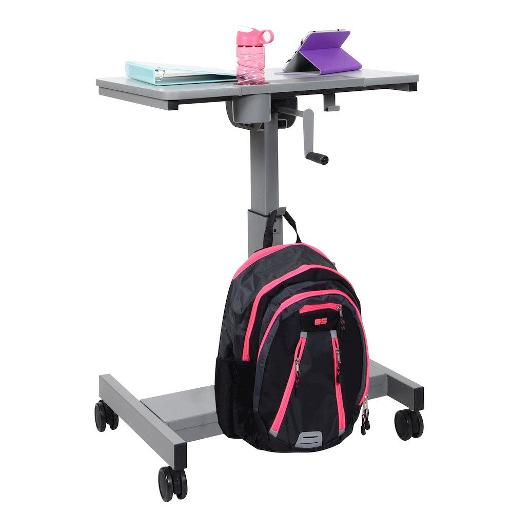 Sit Stand Desk with Crank Handle. Picture 3