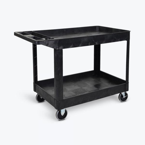 XLC11-B two shelf heavy-duty utility cart. Picture 1
