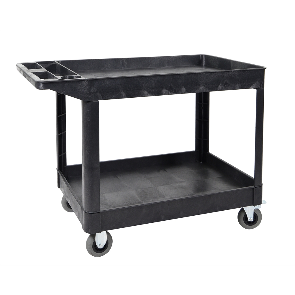 XLC11-B two shelf heavy-duty utility cart. Picture 1