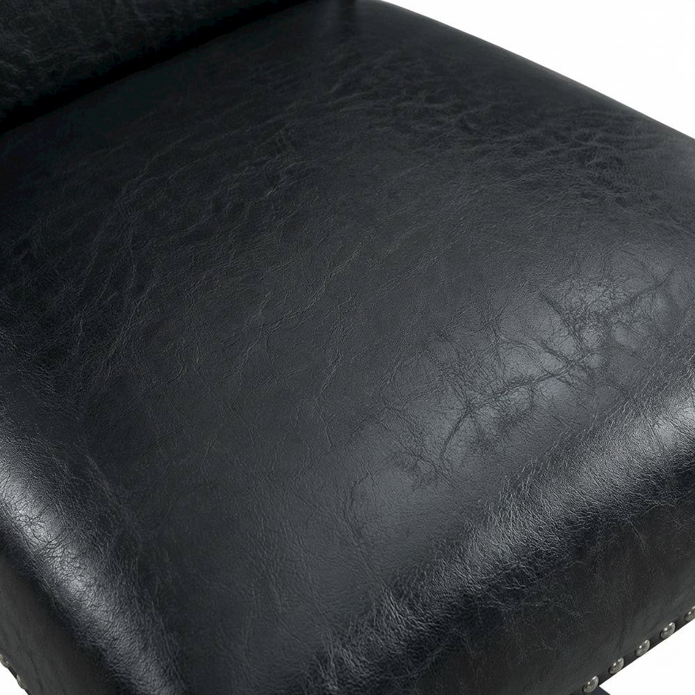 Upholstered Counter Height Side Chair, Transitional Accent Chair,Black, Set of 2. Picture 7