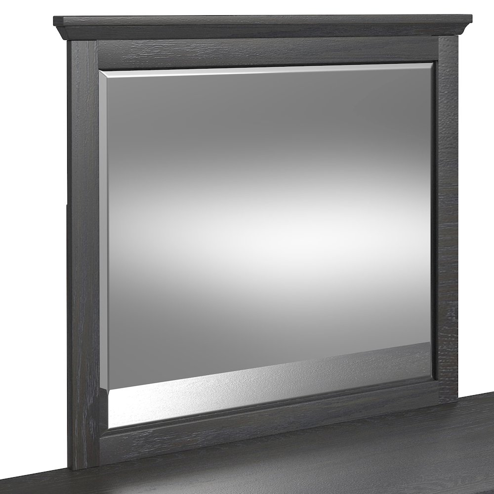 Hampton Kids Dresser and Mirror Set in Charcoal. Picture 4