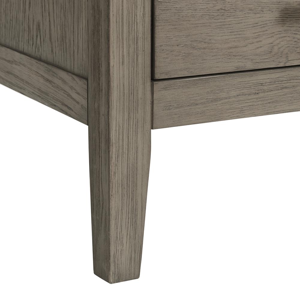 Armes 3-Drawer Nightstand in Grey. Picture 6