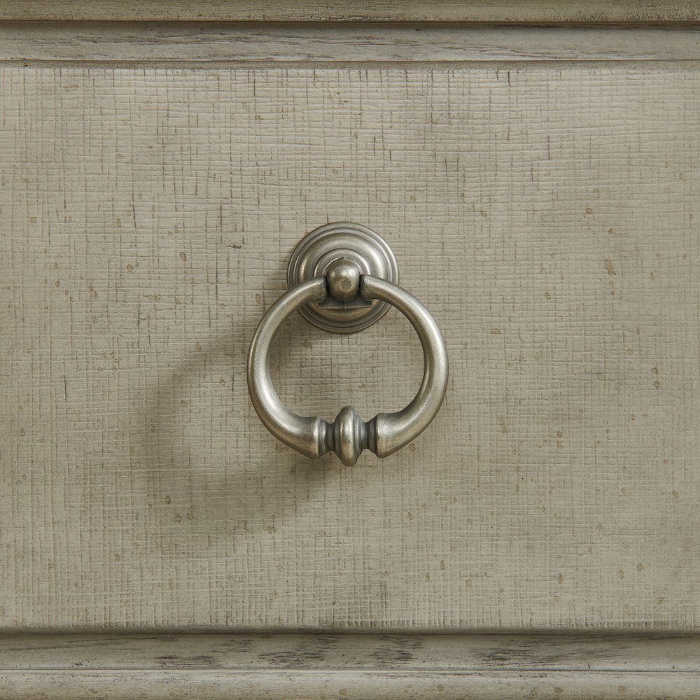 Emiko Queen Panel 5PC Bedroom Set with Door Chest in Light Grey. Picture 20