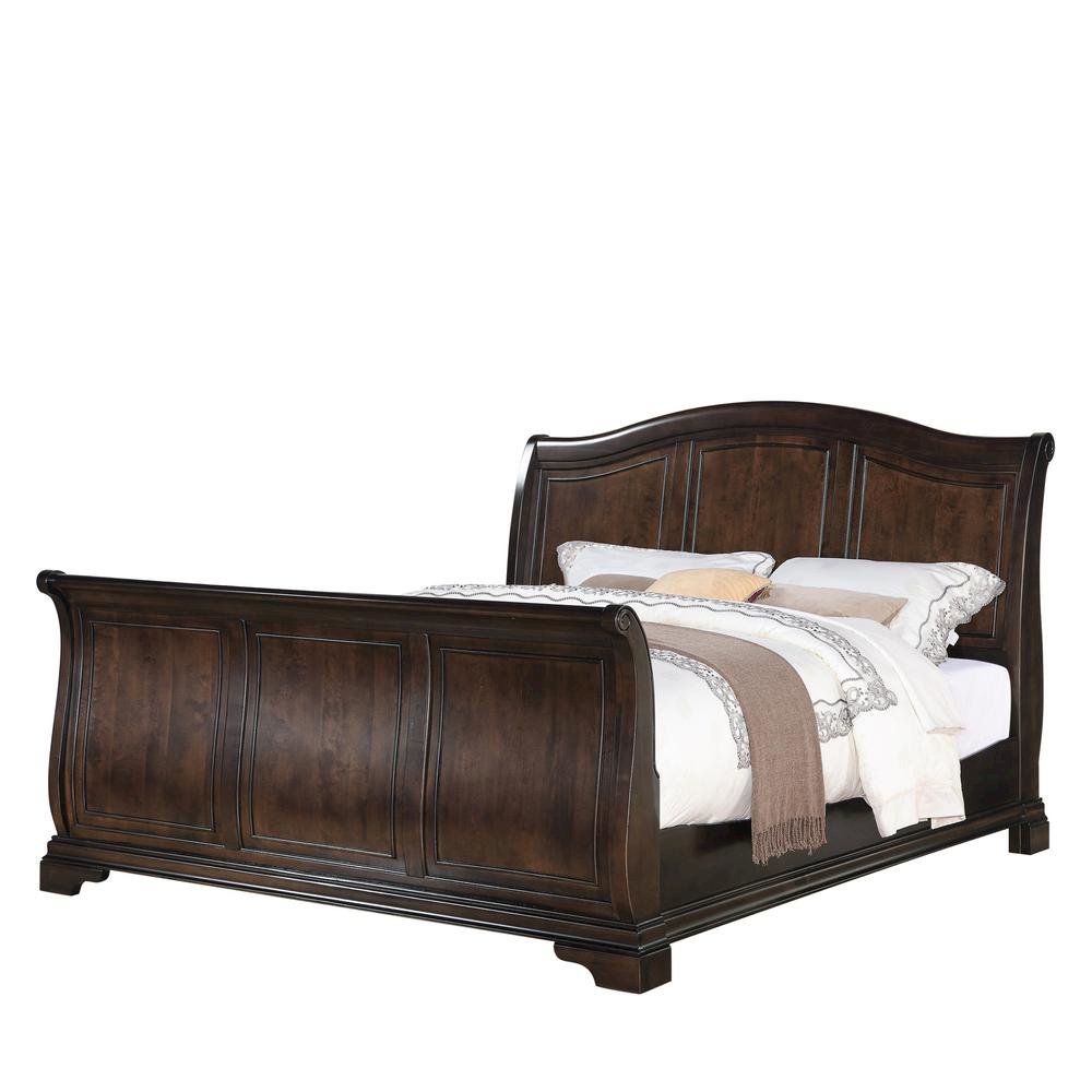 Conley Cherry King Sleigh Bed. Picture 1