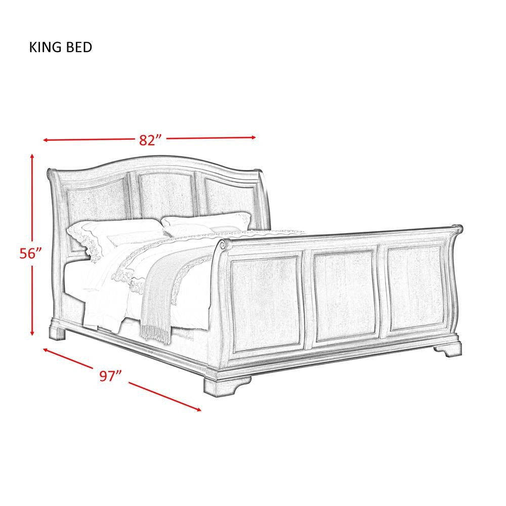 Conley Cherry King Sleigh Bed. Picture 2