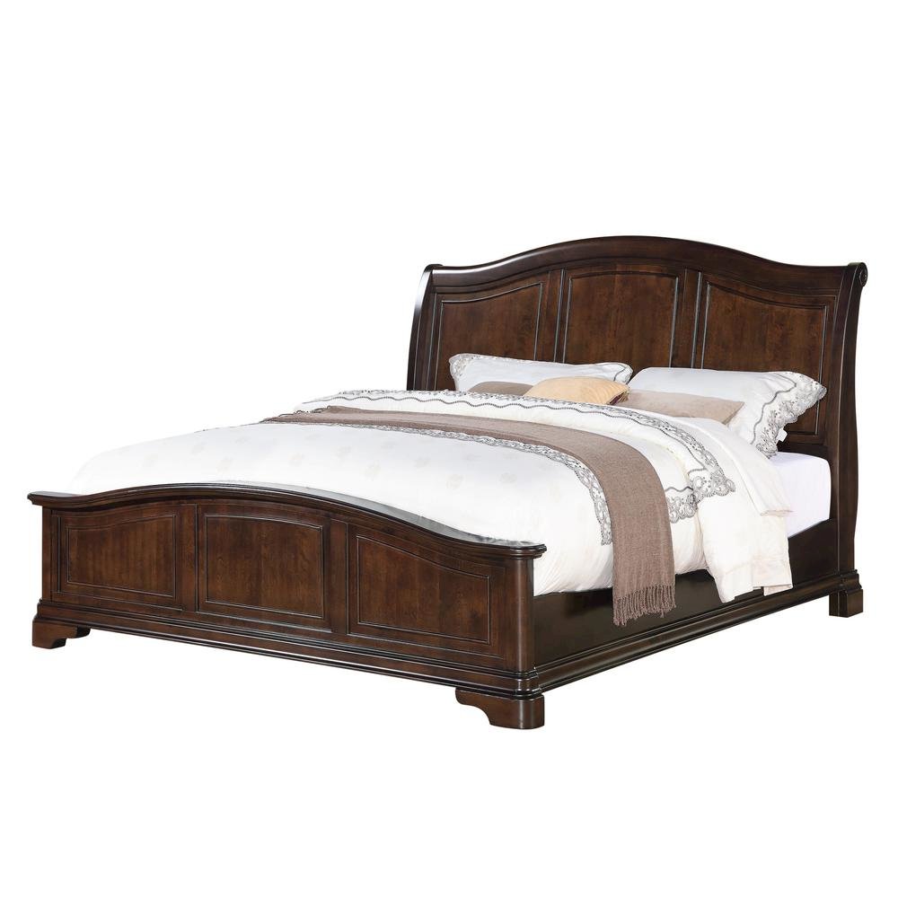 Conley Cherry Queen Panel Bed. Picture 1