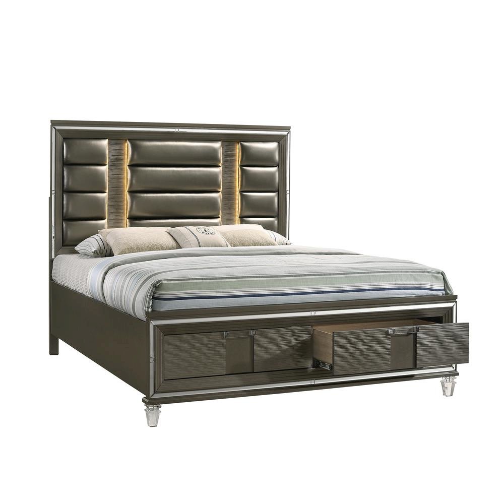 Charlotte 2-Drawer King Storage Bed. Picture 1