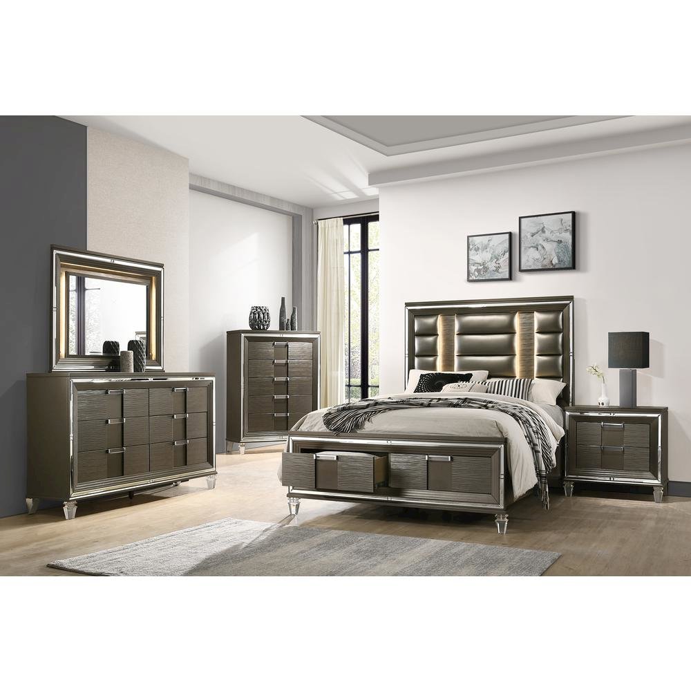 Charlotte 2-Drawer King Storage Bed. Picture 7